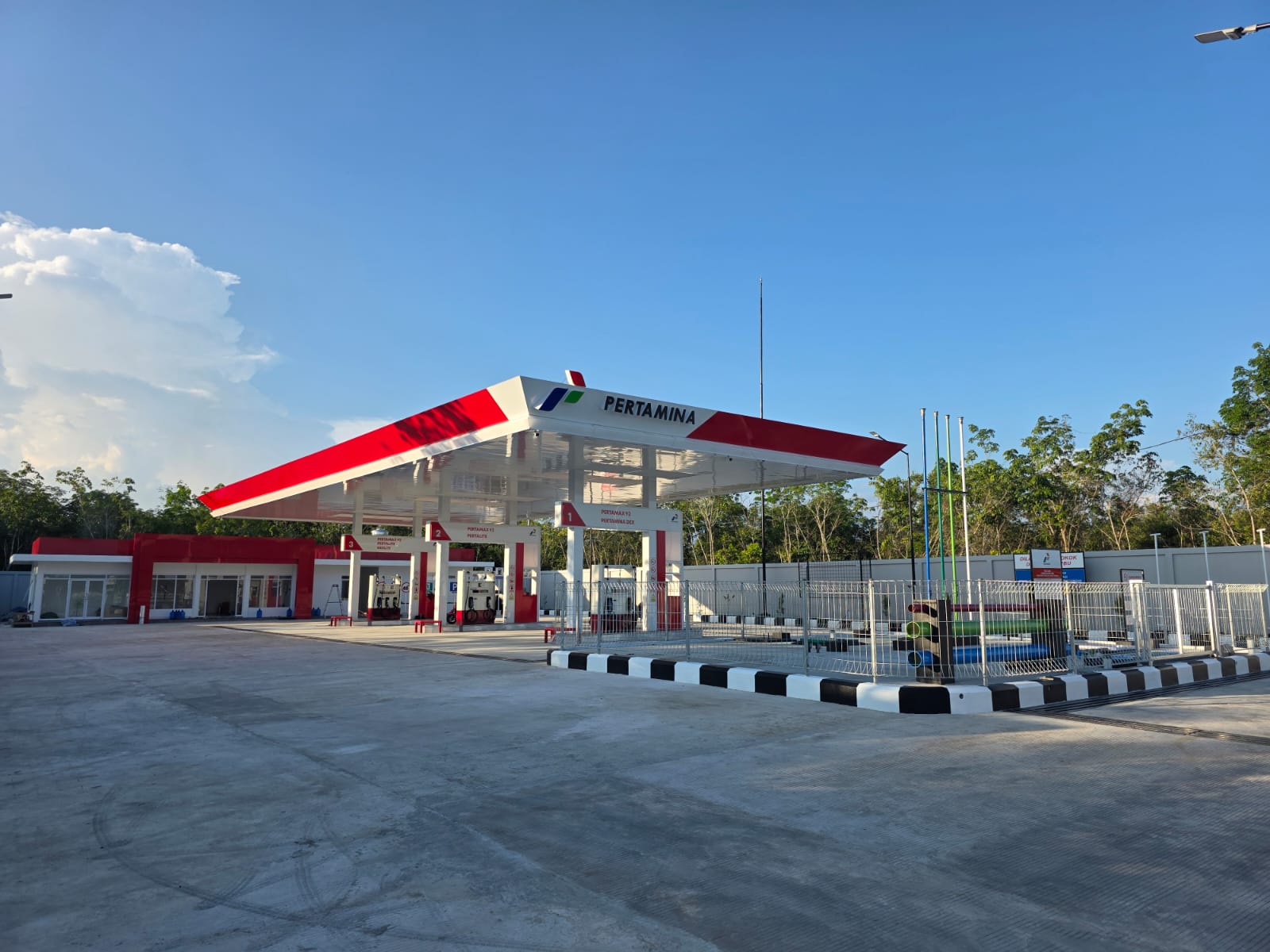 Dokumentasi proyek pembangunan SPBU PT Nuansa Telaga Jaya