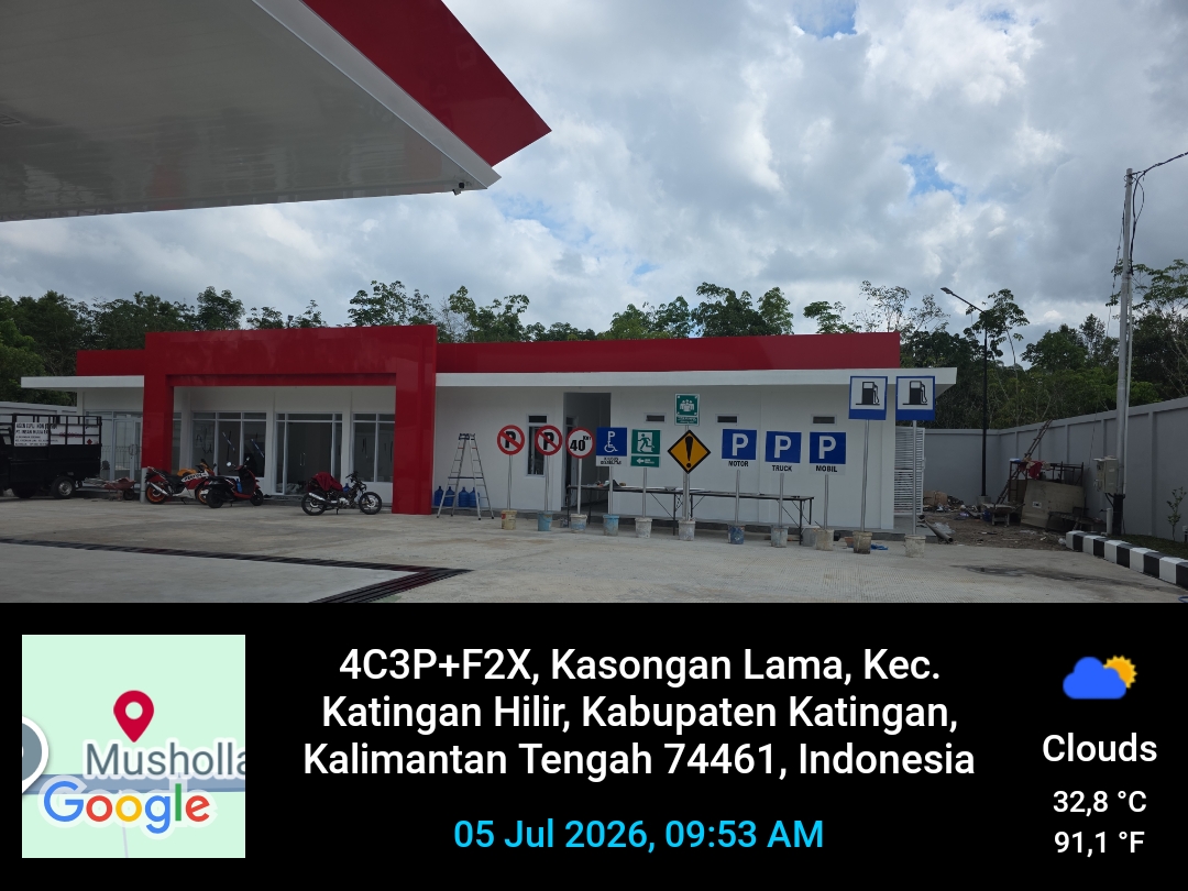 Dokumentasi proyek Pembangunan SPBU Reguler Palangkaraya