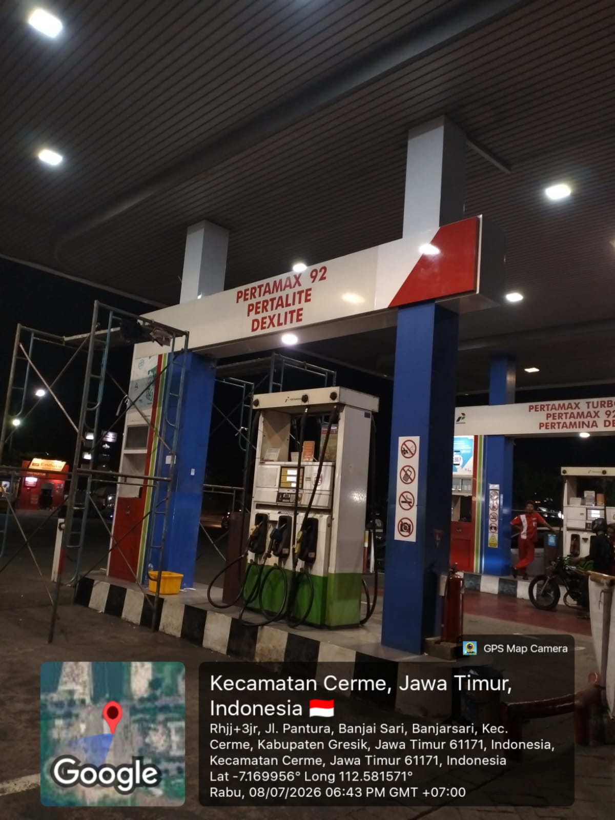 Dokumentasi proyek Renovasi Pemasangan Stiker SPBU 54.611.20