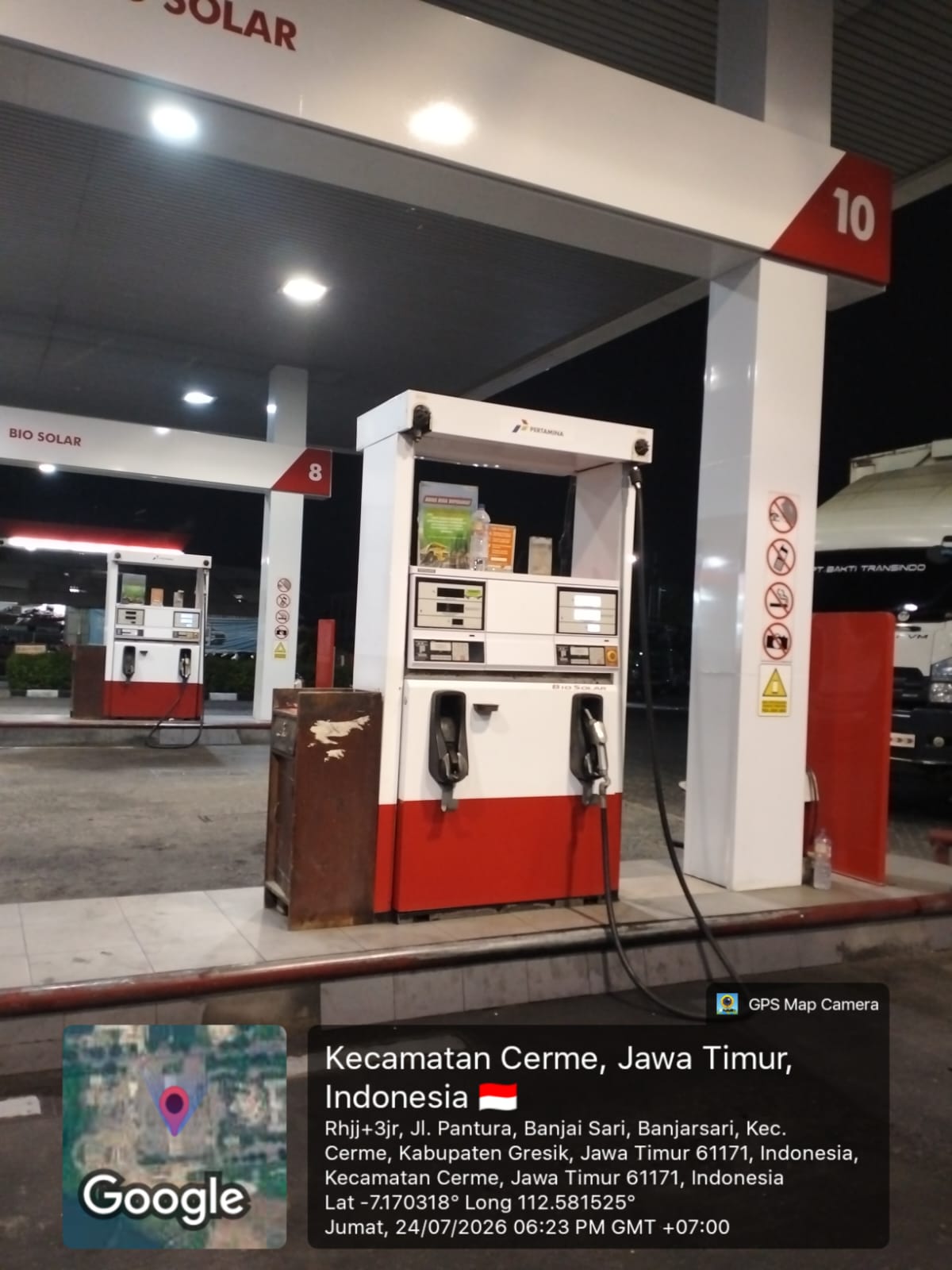 Dokumentasi proyek Renovasi Pemasangan Stiker SPBU 54.611.20
