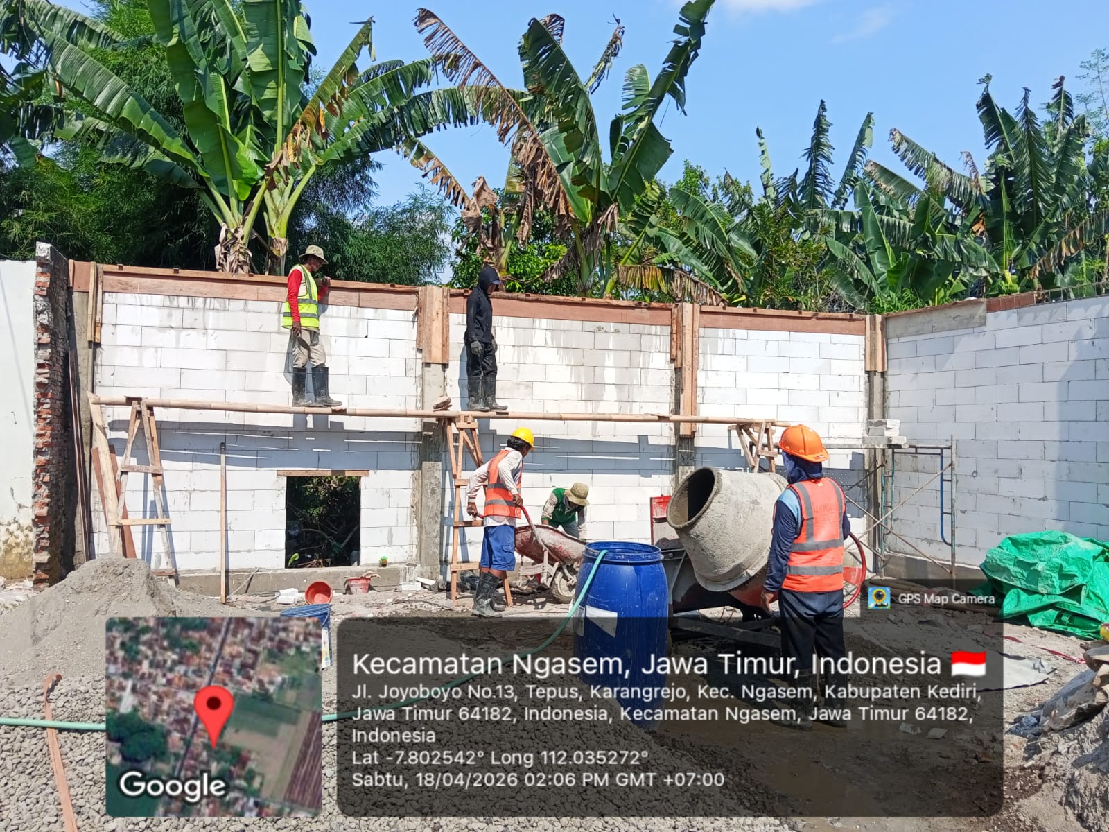 Dokumentasi proyek Renovasi SPBU 55.641.54 Joyoboyo Kediri