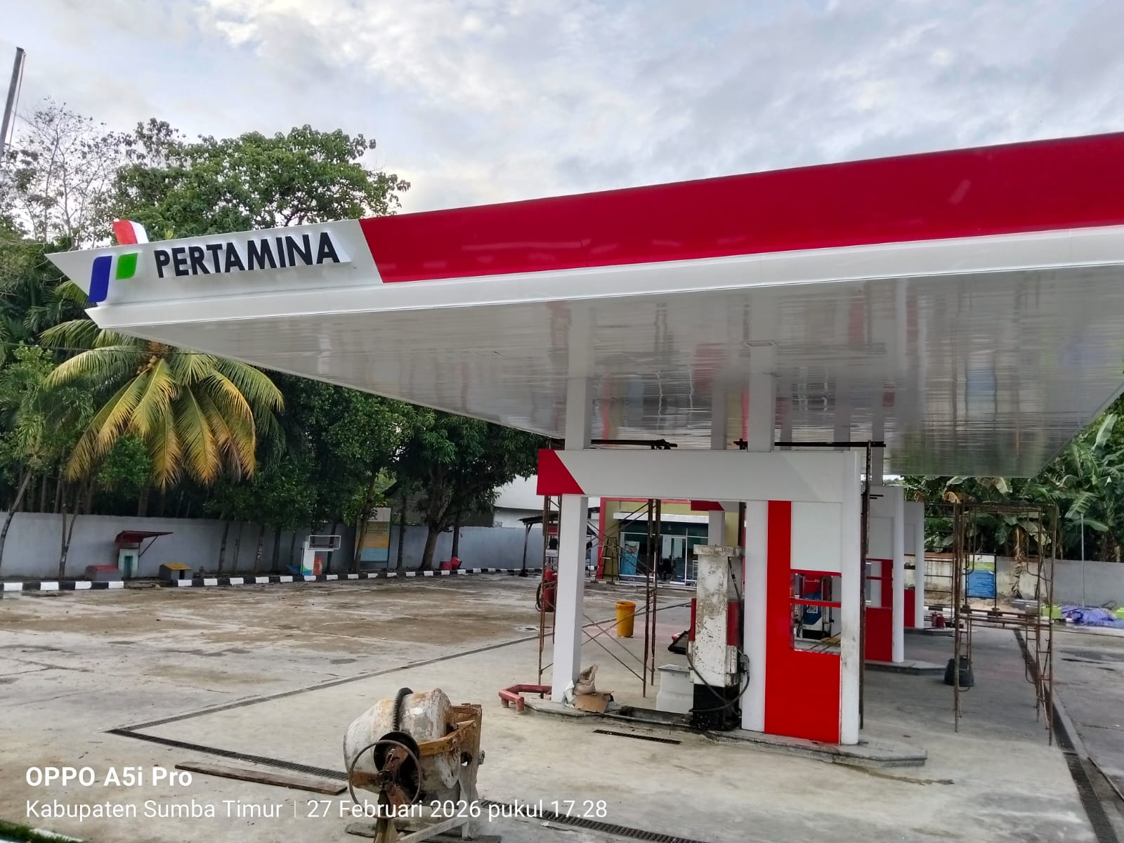 Dokumentasi proyek Renovasi SPBU 54.871.03 Kambaniru NTT