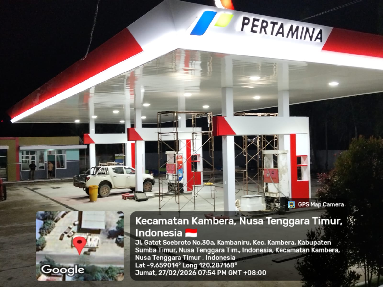 Dokumentasi proyek Renovasi SPBU 54.871.03 Kambaniru NTT