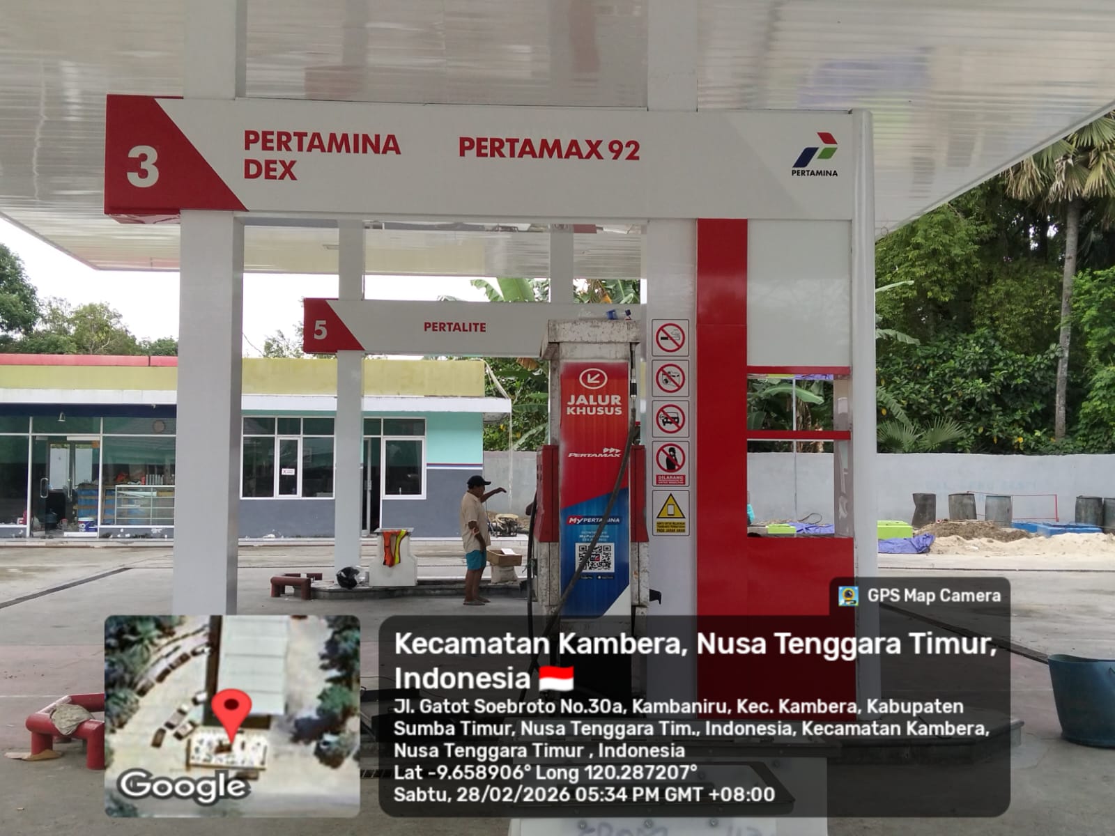 Dokumentasi proyek Renovasi SPBU 54.871.03 Kambaniru NTT
