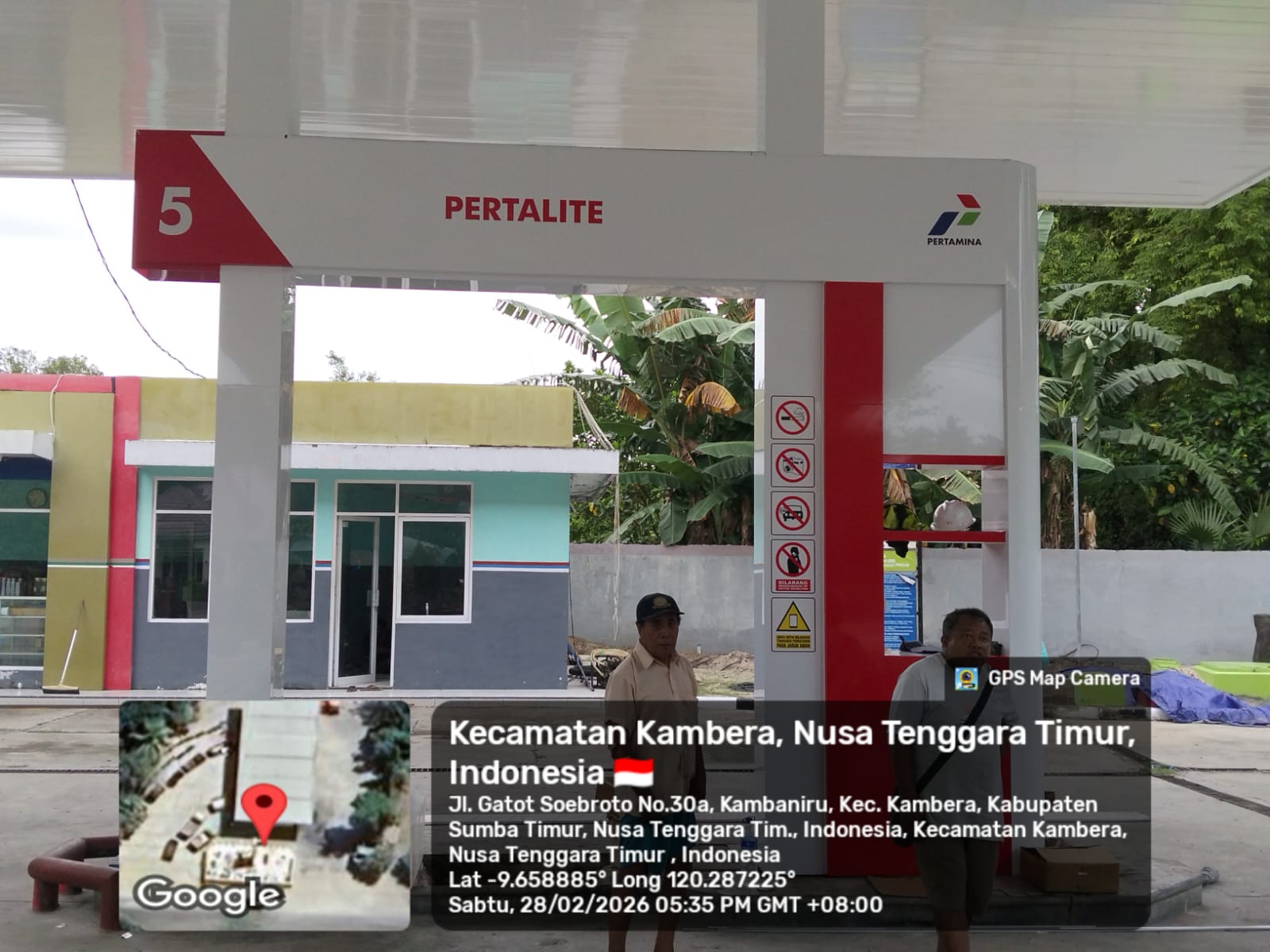 Dokumentasi proyek Renovasi SPBU 54.871.03 Kambaniru NTT